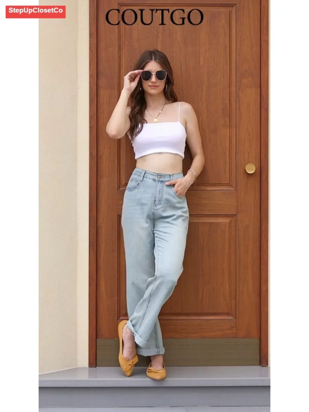 Knit Pointed Toe Bow Ballet Flats Slip On Work Casual Shoes